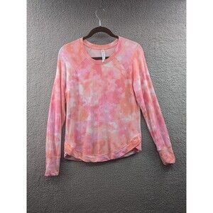 Athleta Mindset Positive Latitude Pink Tie Dye Sweatshirt Women's Small